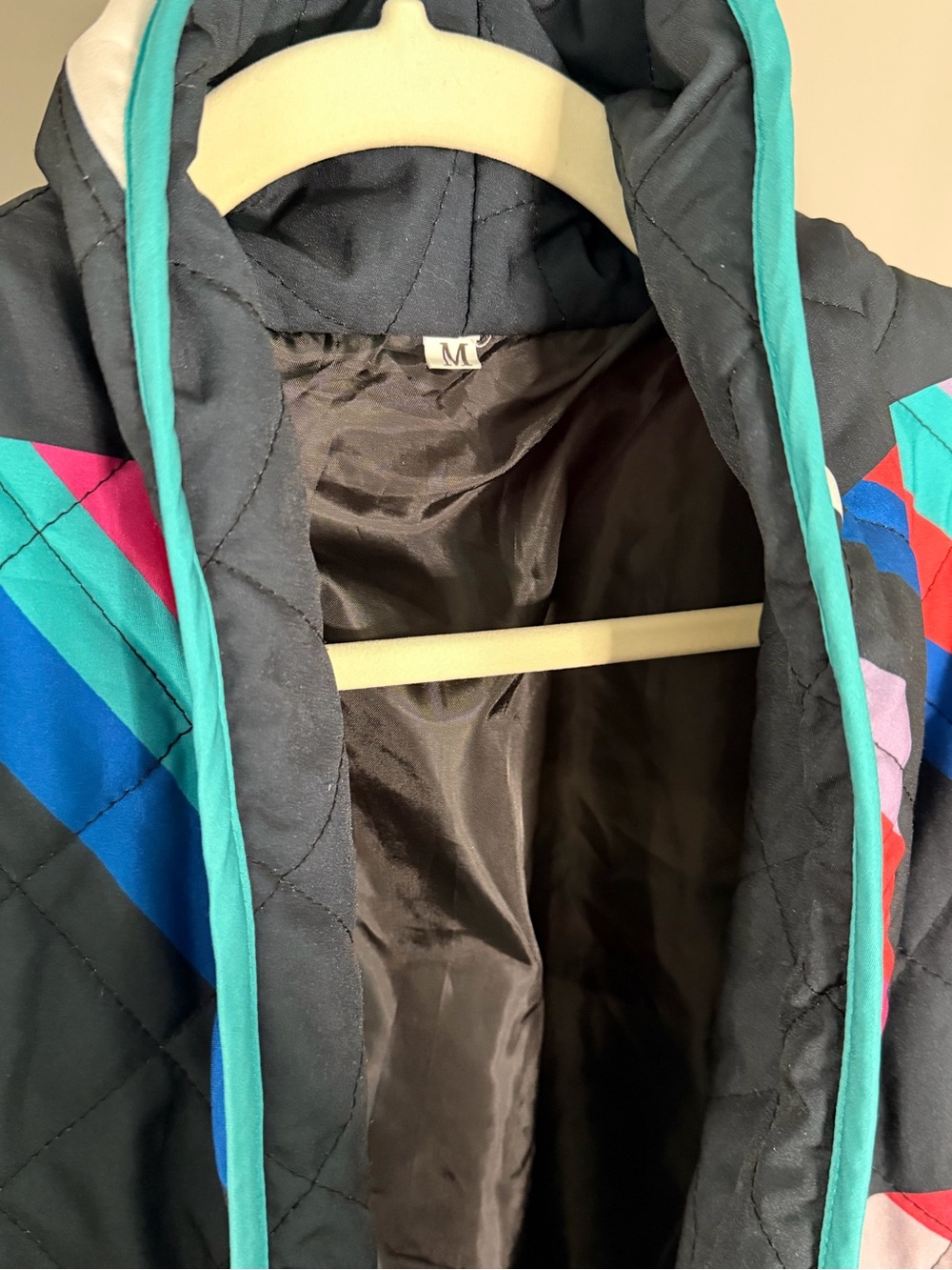 Quilted Colorblock Open-Front Jacket - Picture 5 of 6